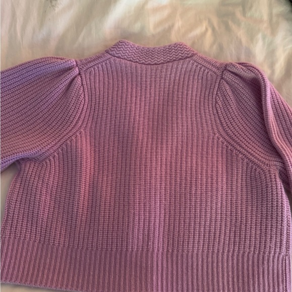 NWT LOVESHACKFANCY LARGE AVIGNON CROPPED WOOL/CASHMERE CARDIGAN - Picture 10 of 13